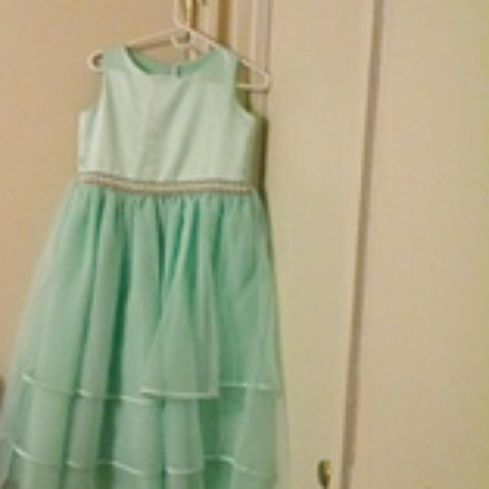 Mint green dress
